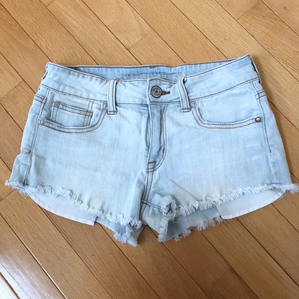 Denim cutoff shorts